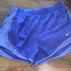 Purple Nike out workout shorts